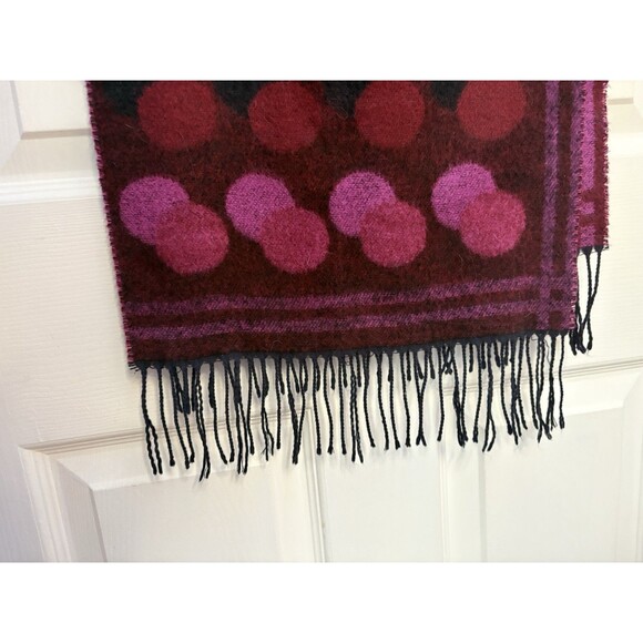 CASHCRYL 100% Acrylic Very Soft Scarf  Plaid Made in France 57" x 11" - Picture 3 of 5